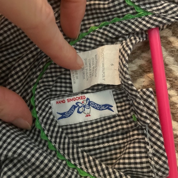 Silly Goose hand smocked dress, 6yo - Picture 6 of 7